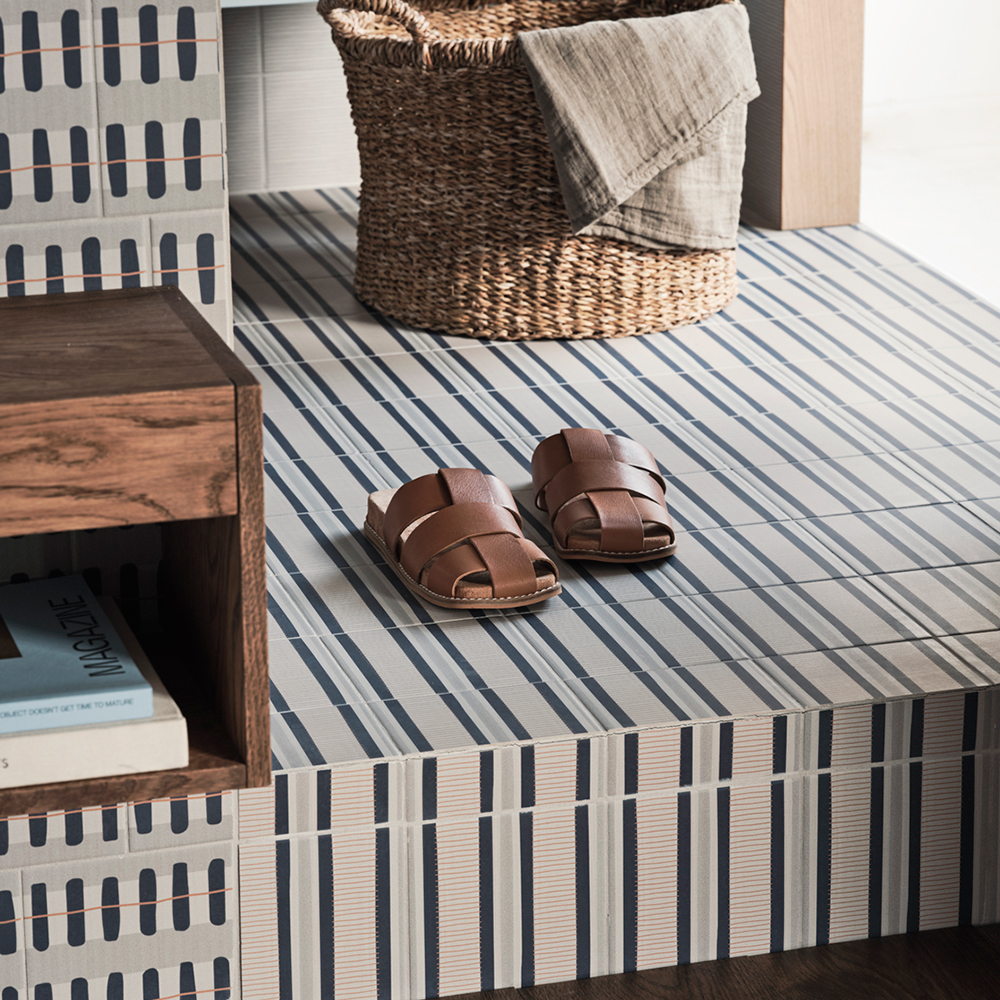 Klinker Bricmate Stig Lindberg Lattice Blue