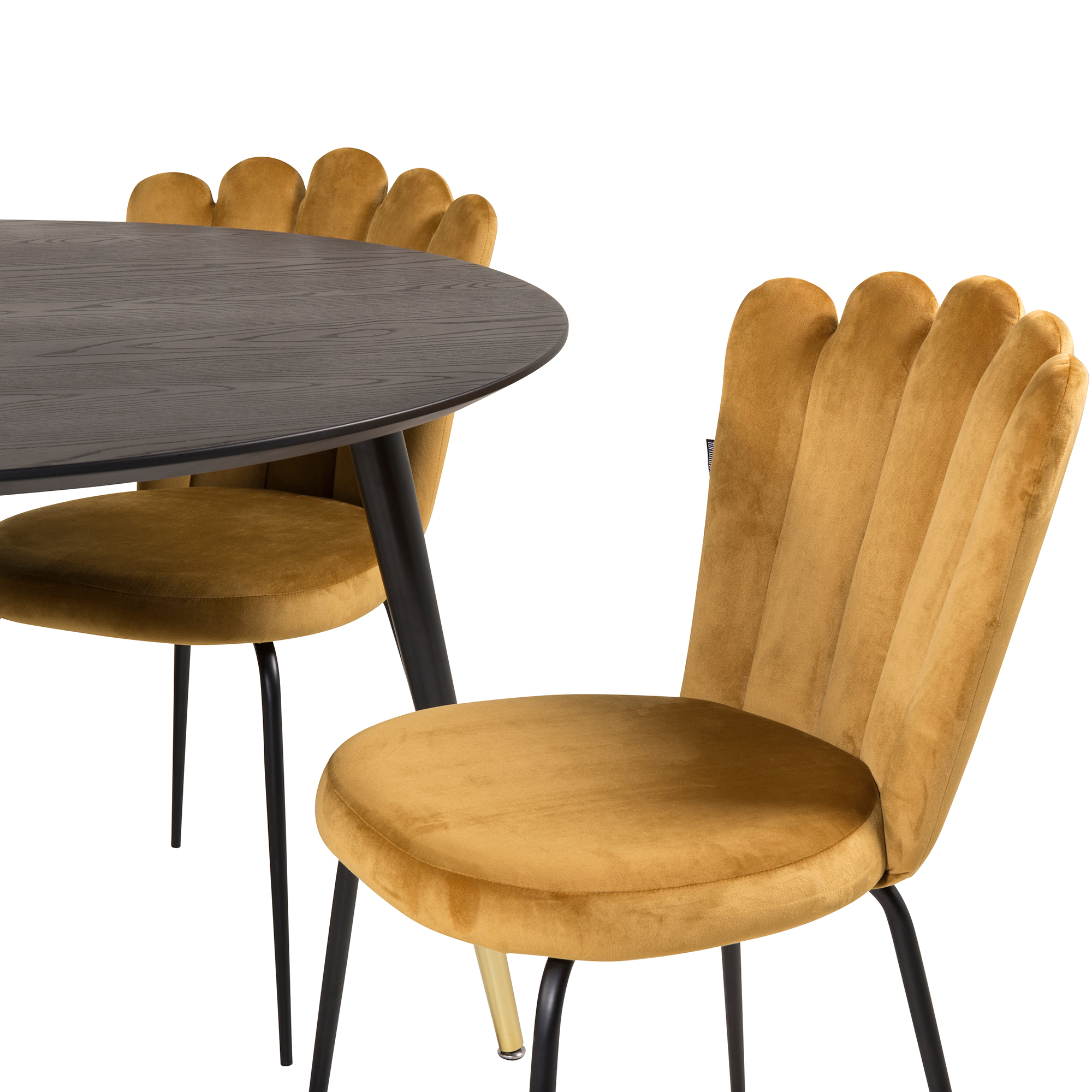 Spisegruppe furniture/fashion Disa med 4 Limhamn Light Stoler