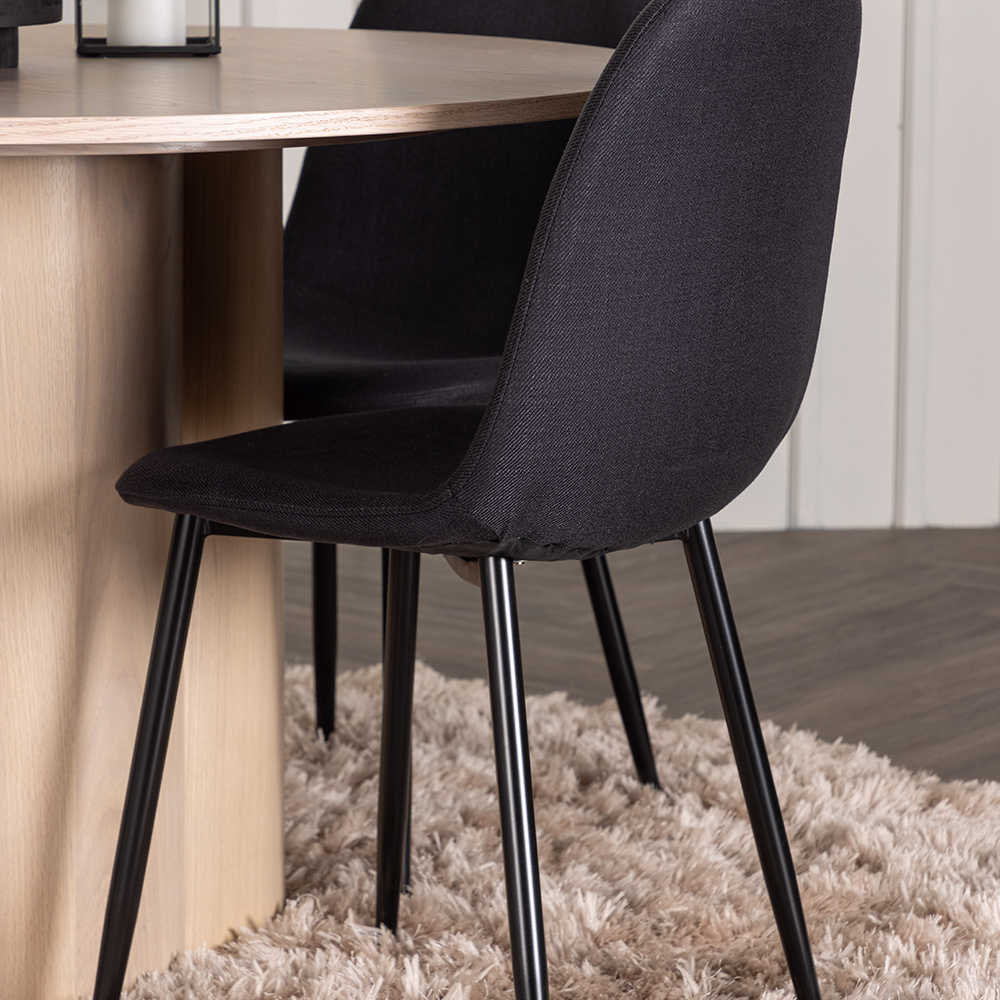 Spisegruppe Venture Home Olivia med 4 Polar Stoler Natur