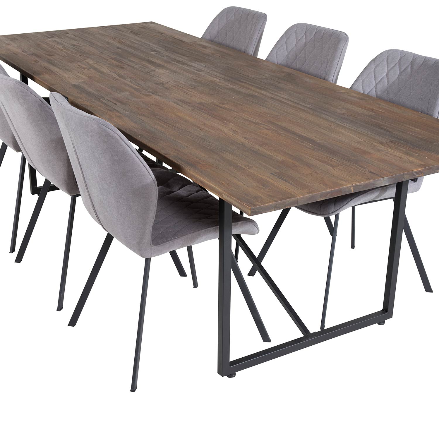 Spisegruppe Venture Home Peo med 6 Geneva Stoler