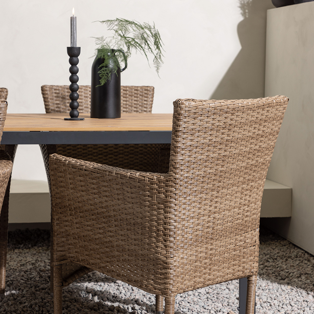 Spisegruppe Venture Home Break Bord med 4 Malina Stoler