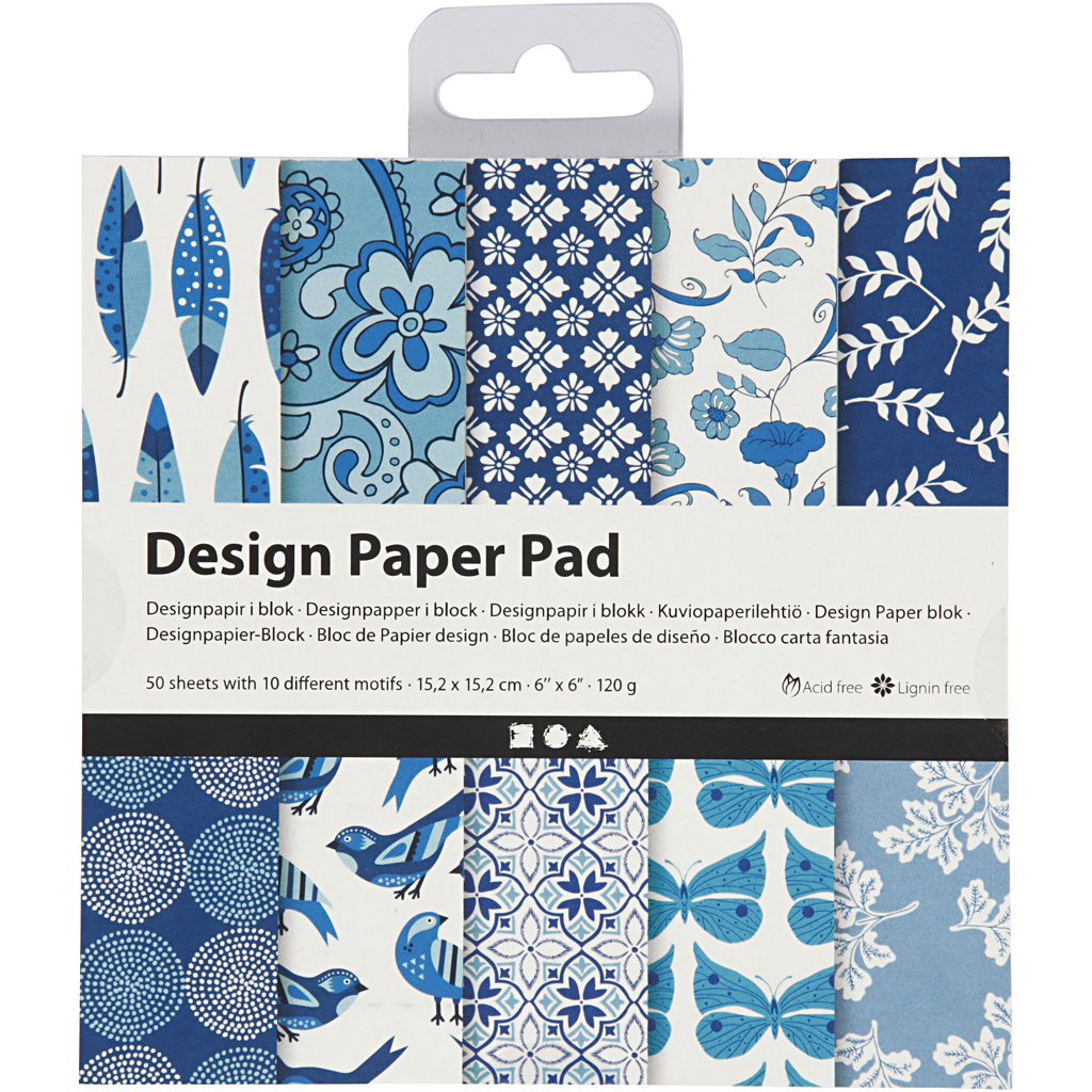 Designpapper Blå