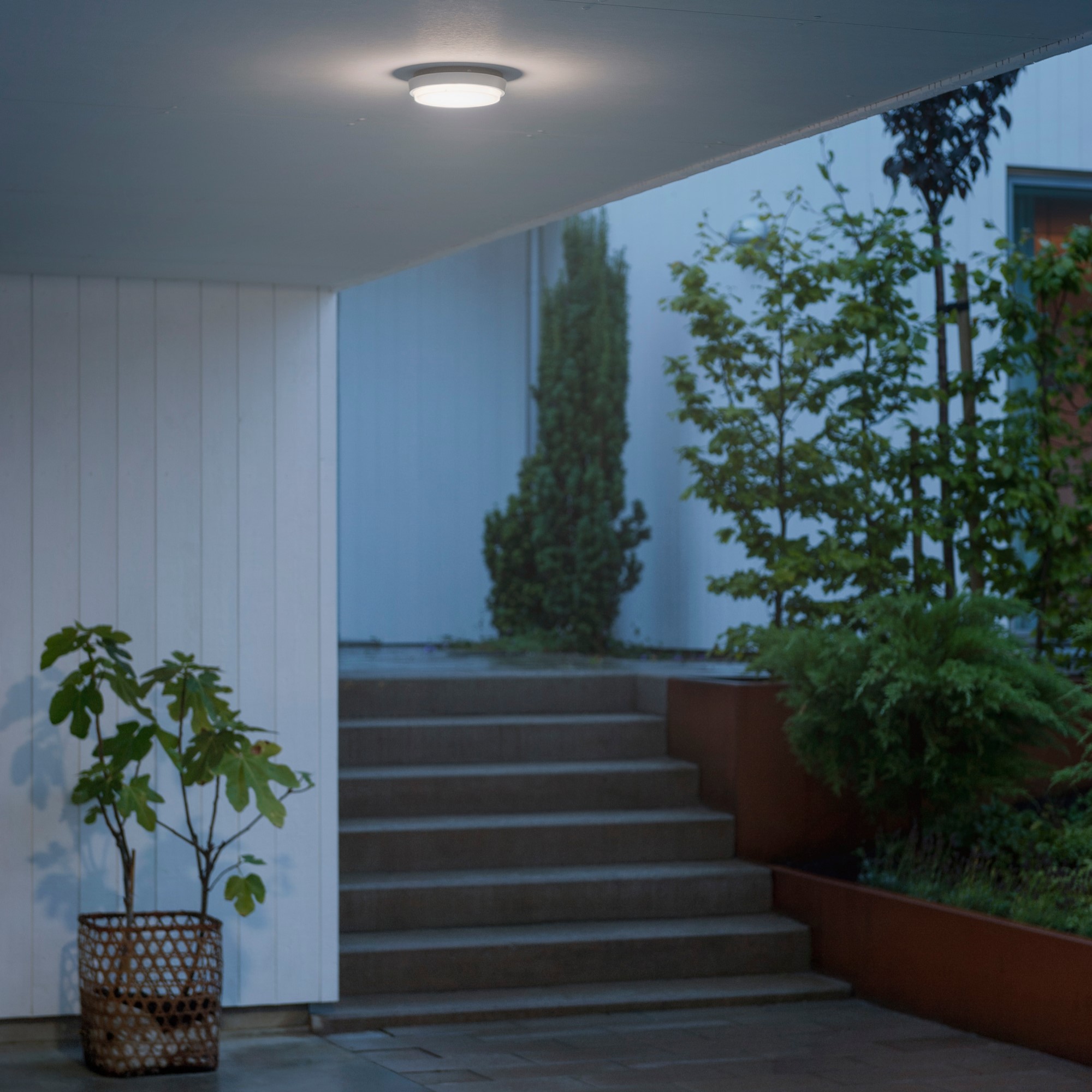 Vegglampe Gnosjö Konstsmide Cesena 10W High Power LED Rund