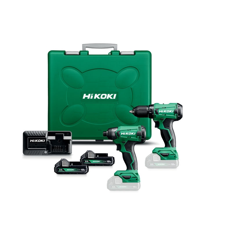 Verktøypakke Hikoki Power Tools KC18DA(DS) 2,0Ah med Batteri