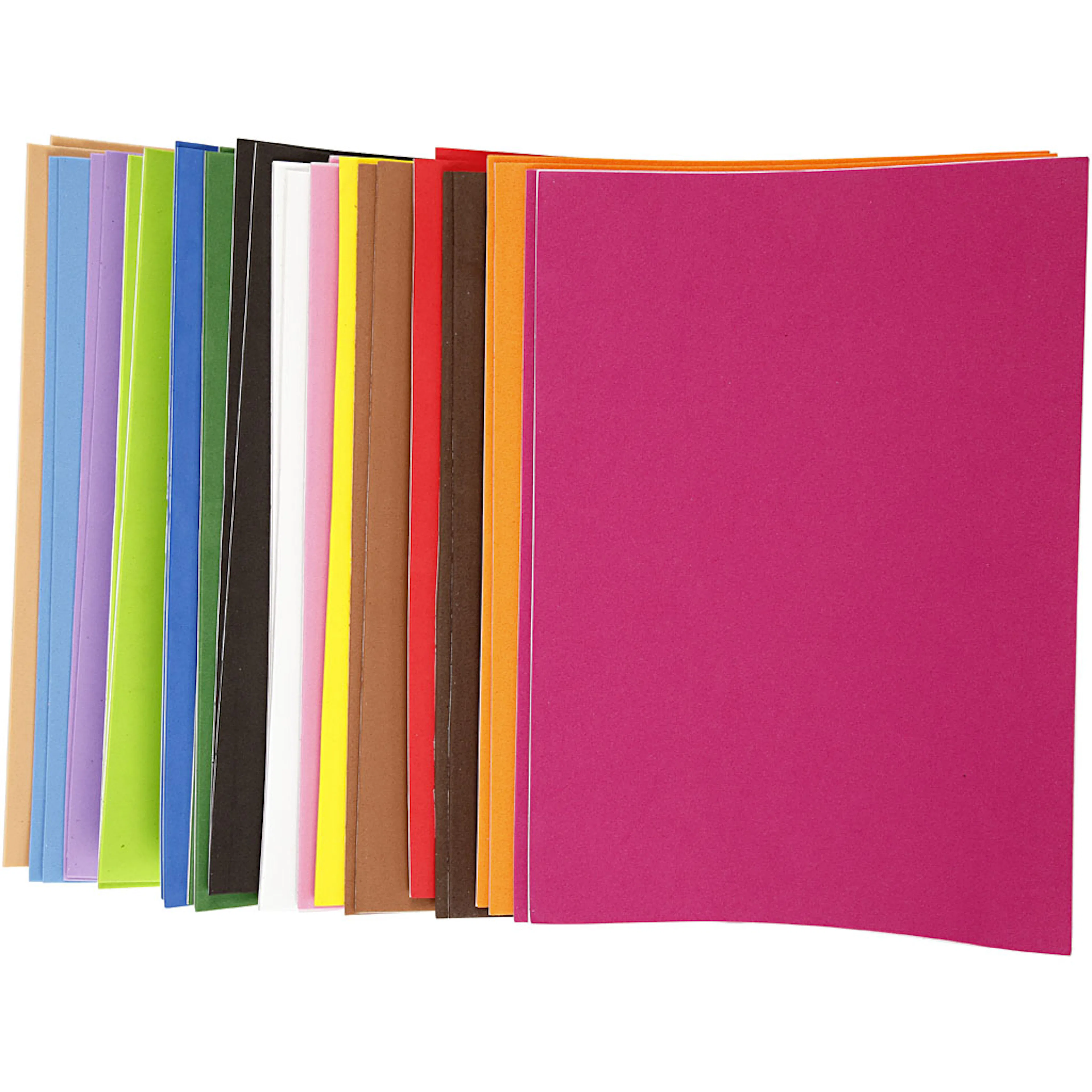 Dekorgummi Creativ Company A4 210x297 mm 30 Ass Ark/1 Pk Selvklebende