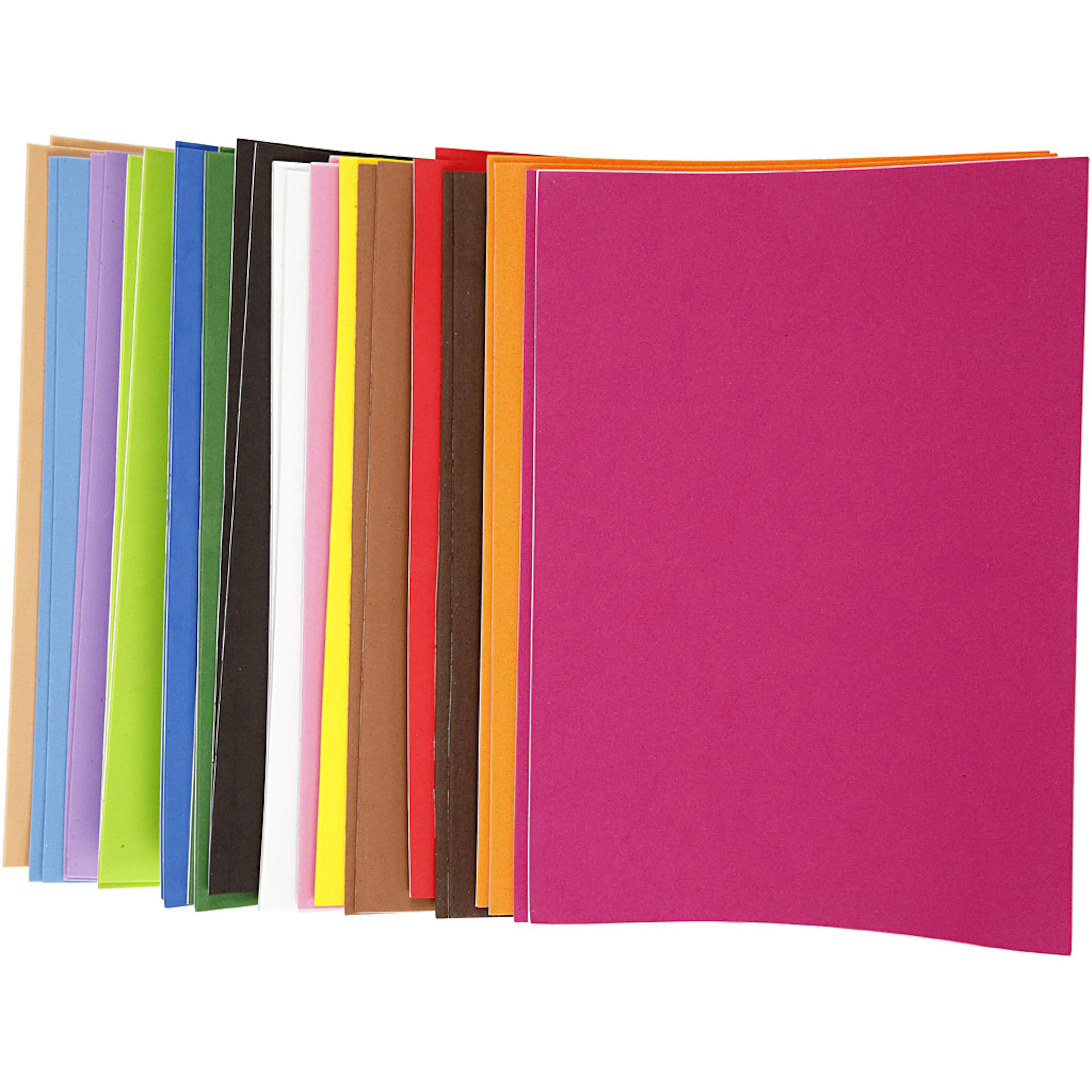 Dekorgummi Creativ Company A4 210x297 mm 30 Ass Ark/1 Pk Selvklebende