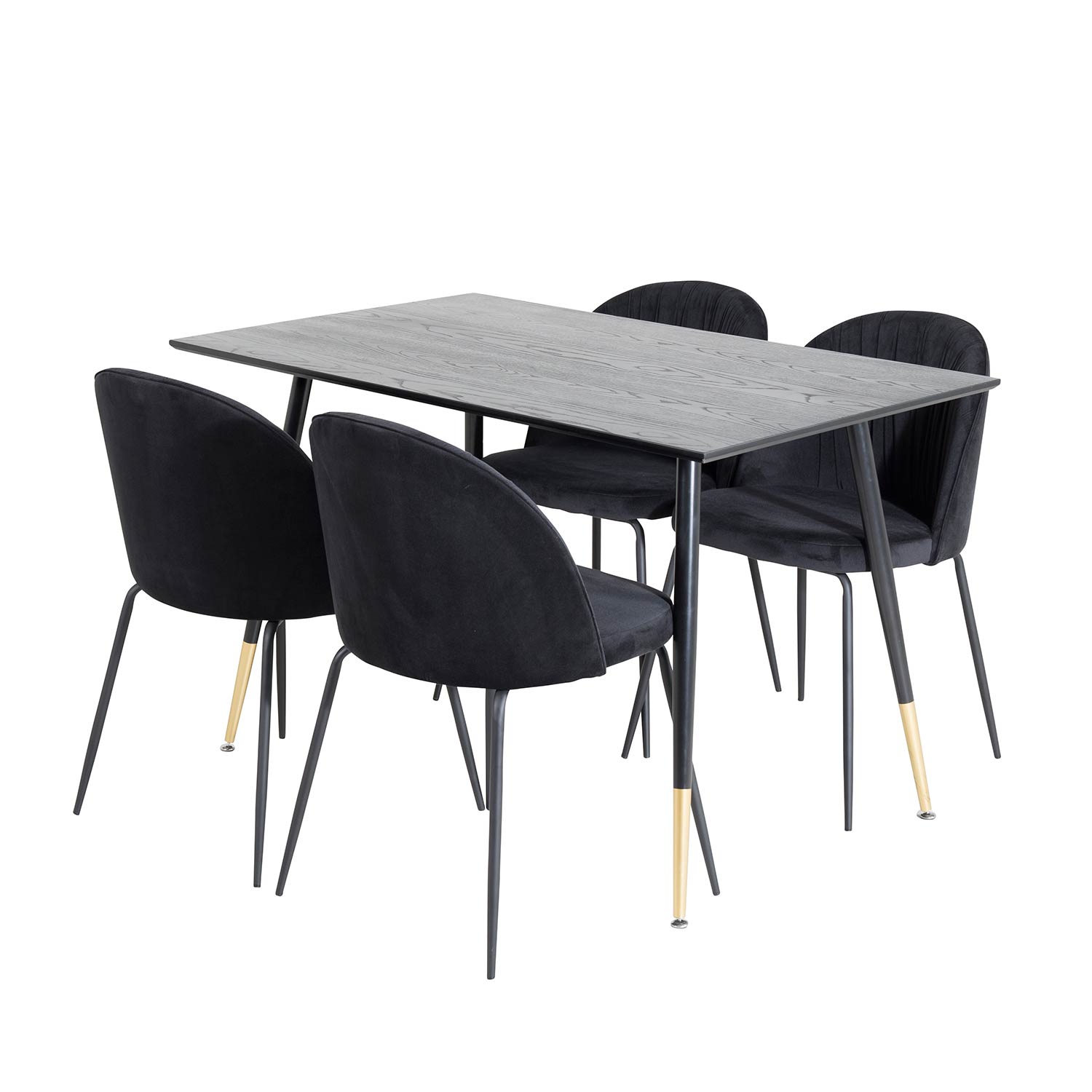 Spisegruppe Venture Home Dipp med 4 Wrinkles Stoler
