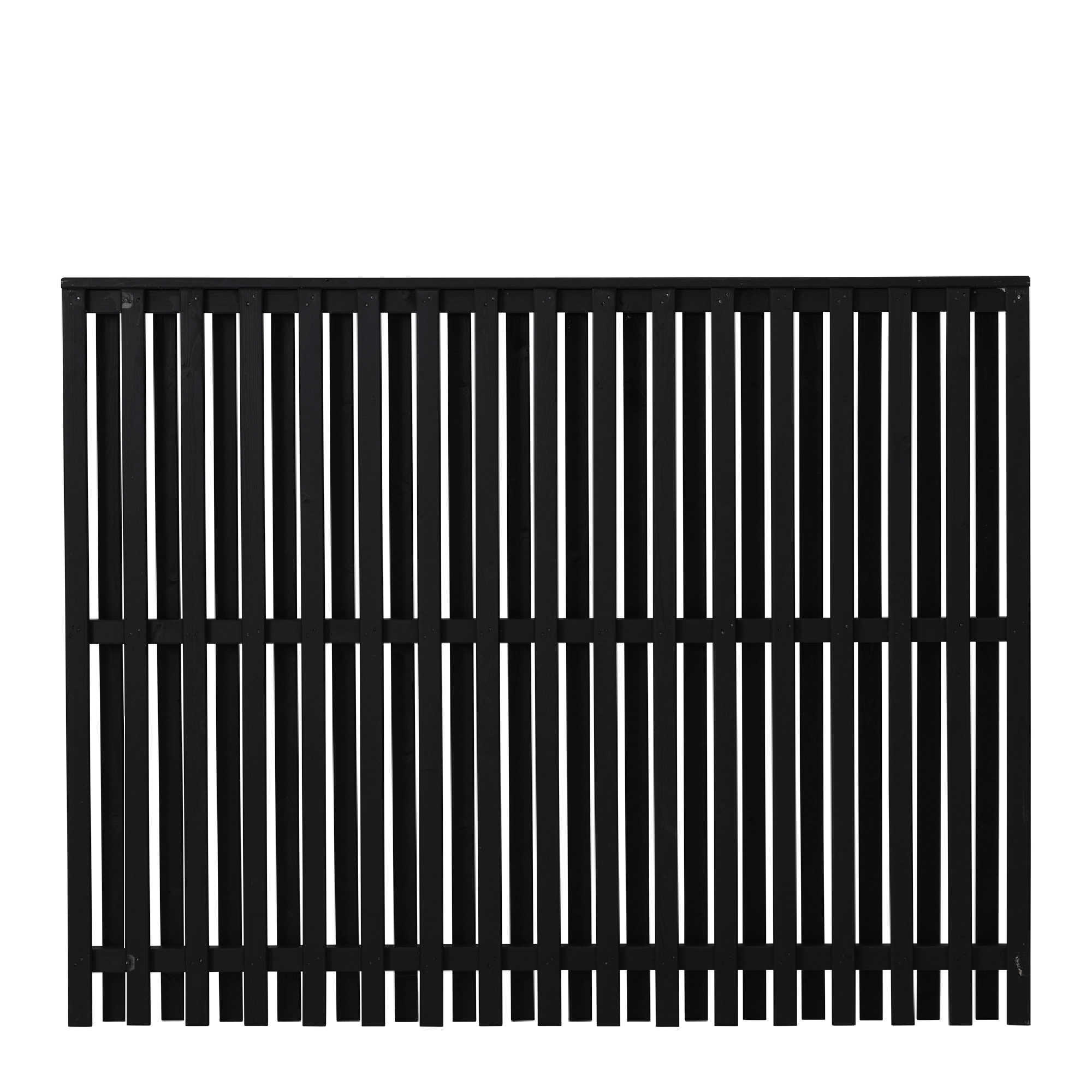 Gjerde PLUS Nagano Grunnet Sort 80×140 cm