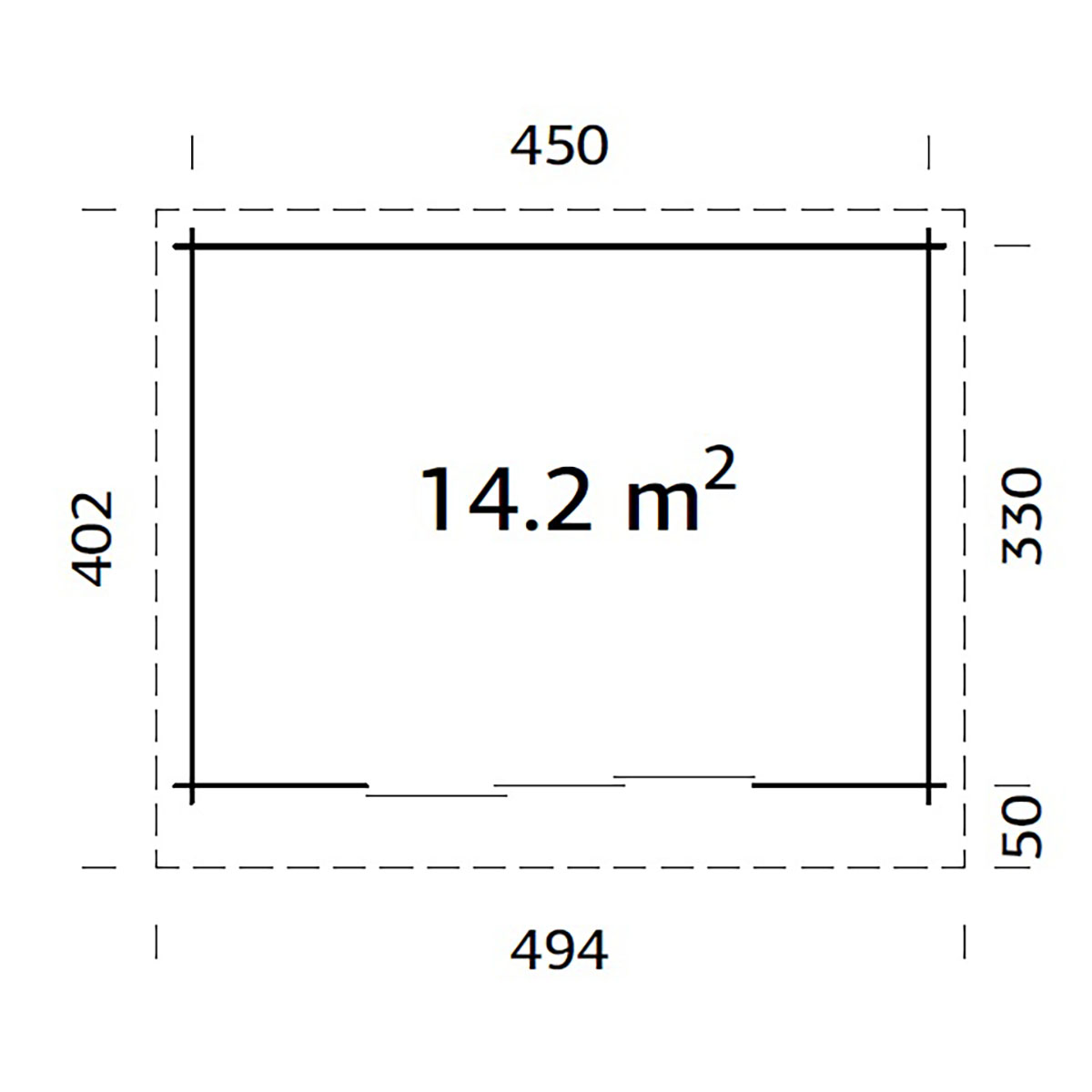Hagestue Palmako Lea 14,2 m2