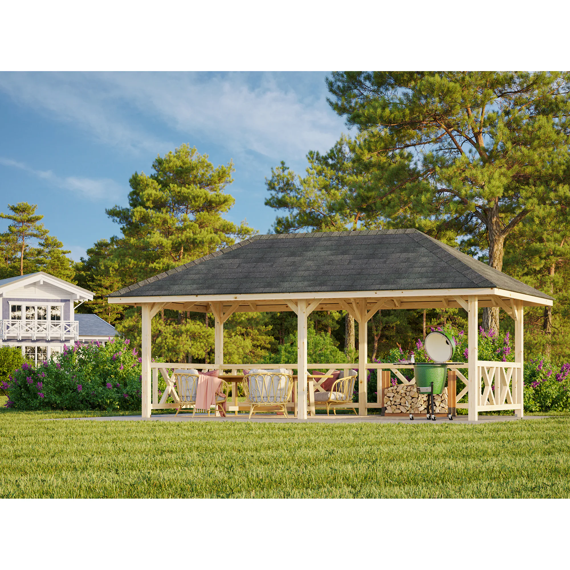 Paviljong Palmako Bianca 16,6 m2 Sett 107