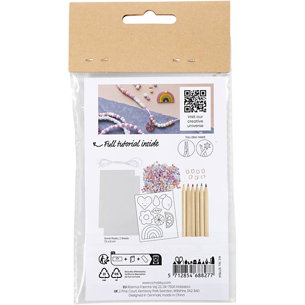 Smykker Creativ Company Mini DIY Kit Armbånd Krympeplast