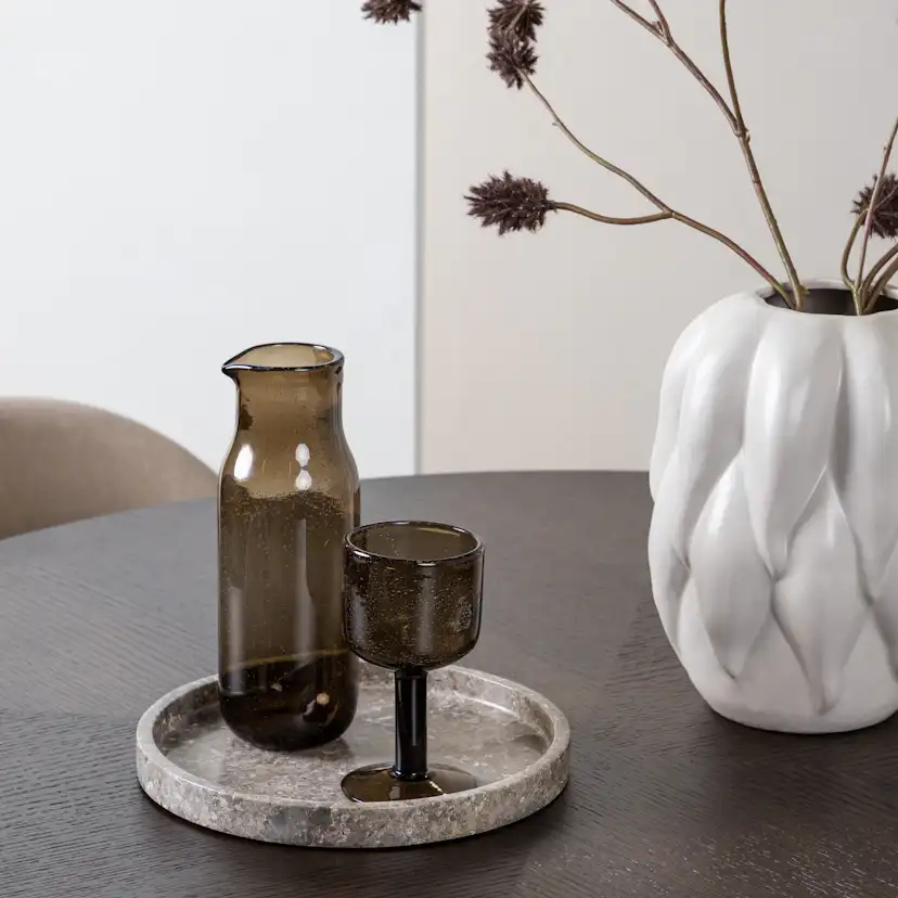 Spisegruppe Venture Home Copenhagen med 4 Velvet Stitches Stoler
