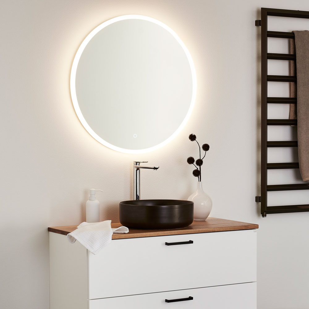 Spegel Hafa Store Rund LED