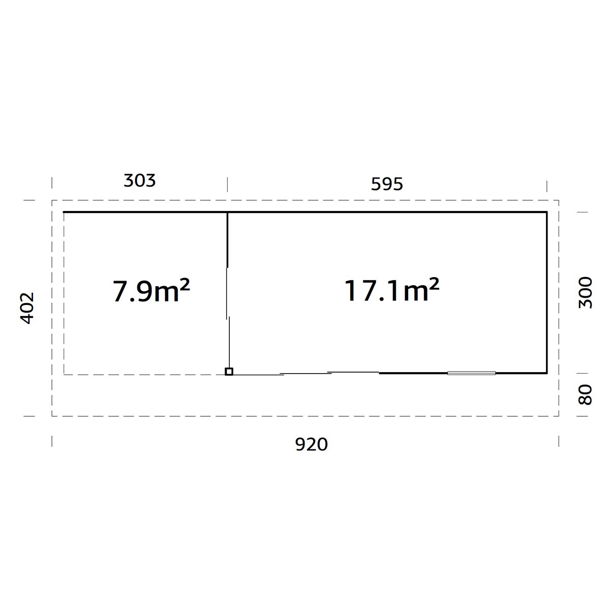 Hagestue Palmako Andrea 17,1 + 8,6 m2