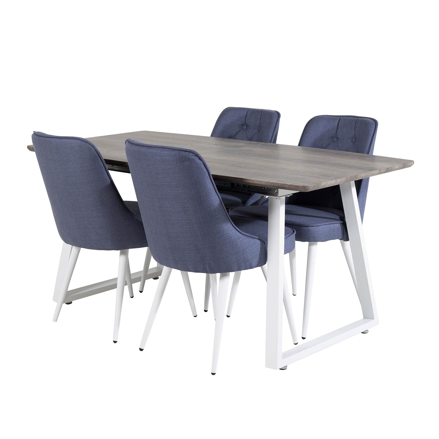 Spisegruppe Venture Home Ina med 4 Vera Stoler Polyester