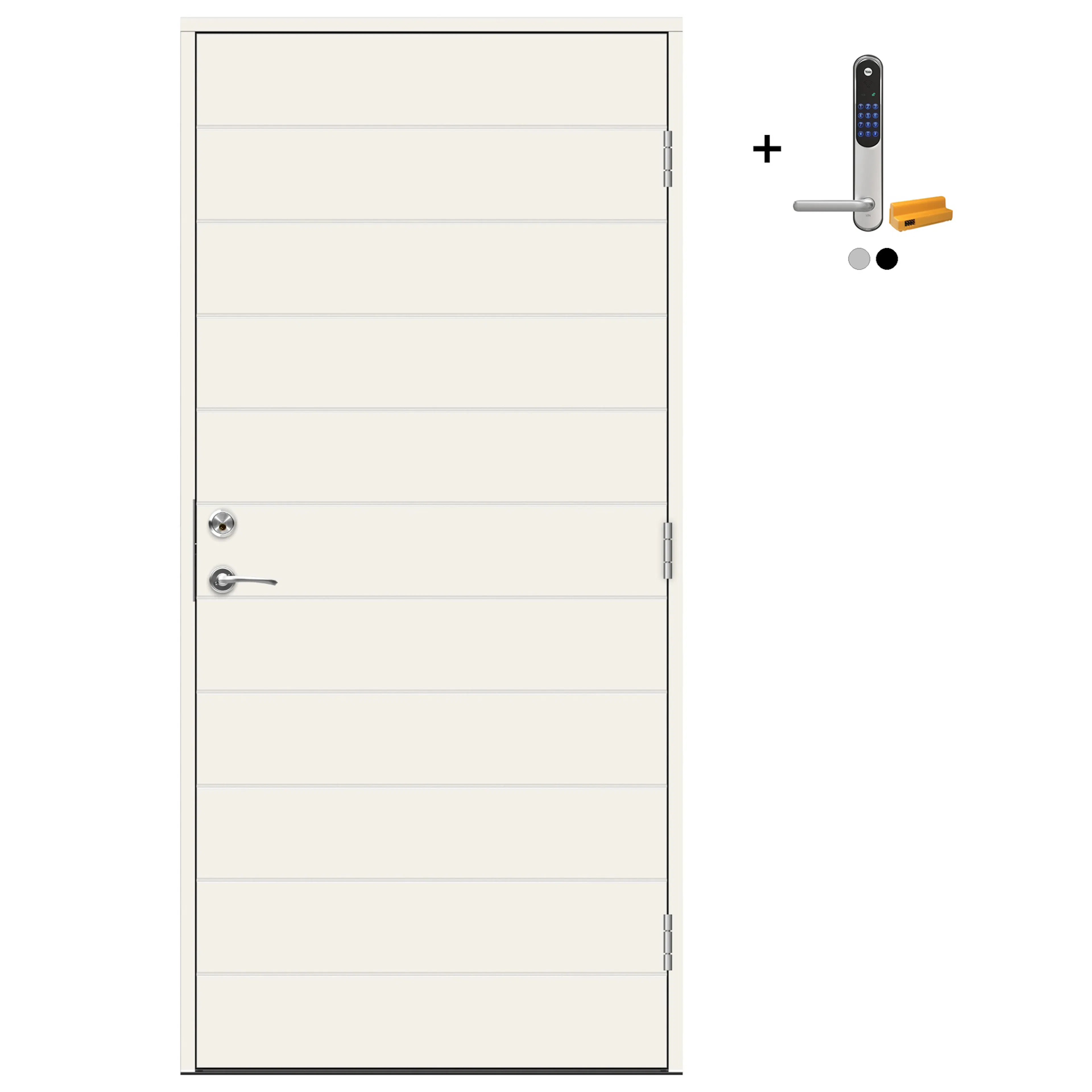 Ytterdør Swedoor Advance-Line Nordic Jokkmokk med Yale Doorman Classic Home