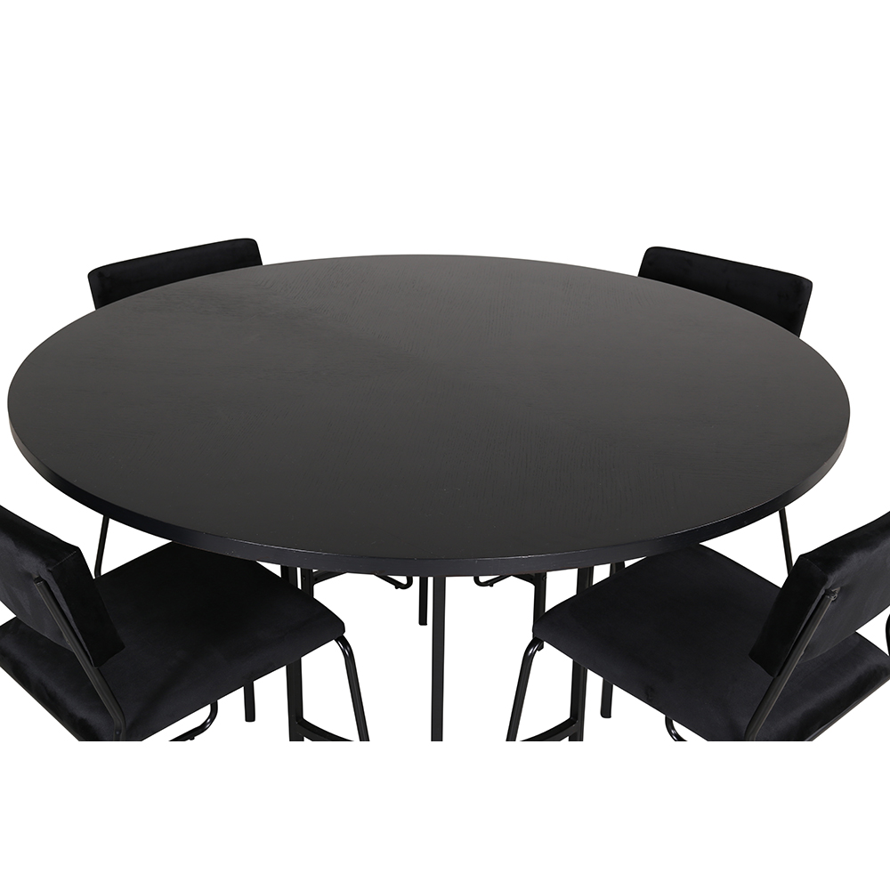 Spisegruppe furniture/fashion Copenhagen Ø140 cm med 4 Kenth Stoler