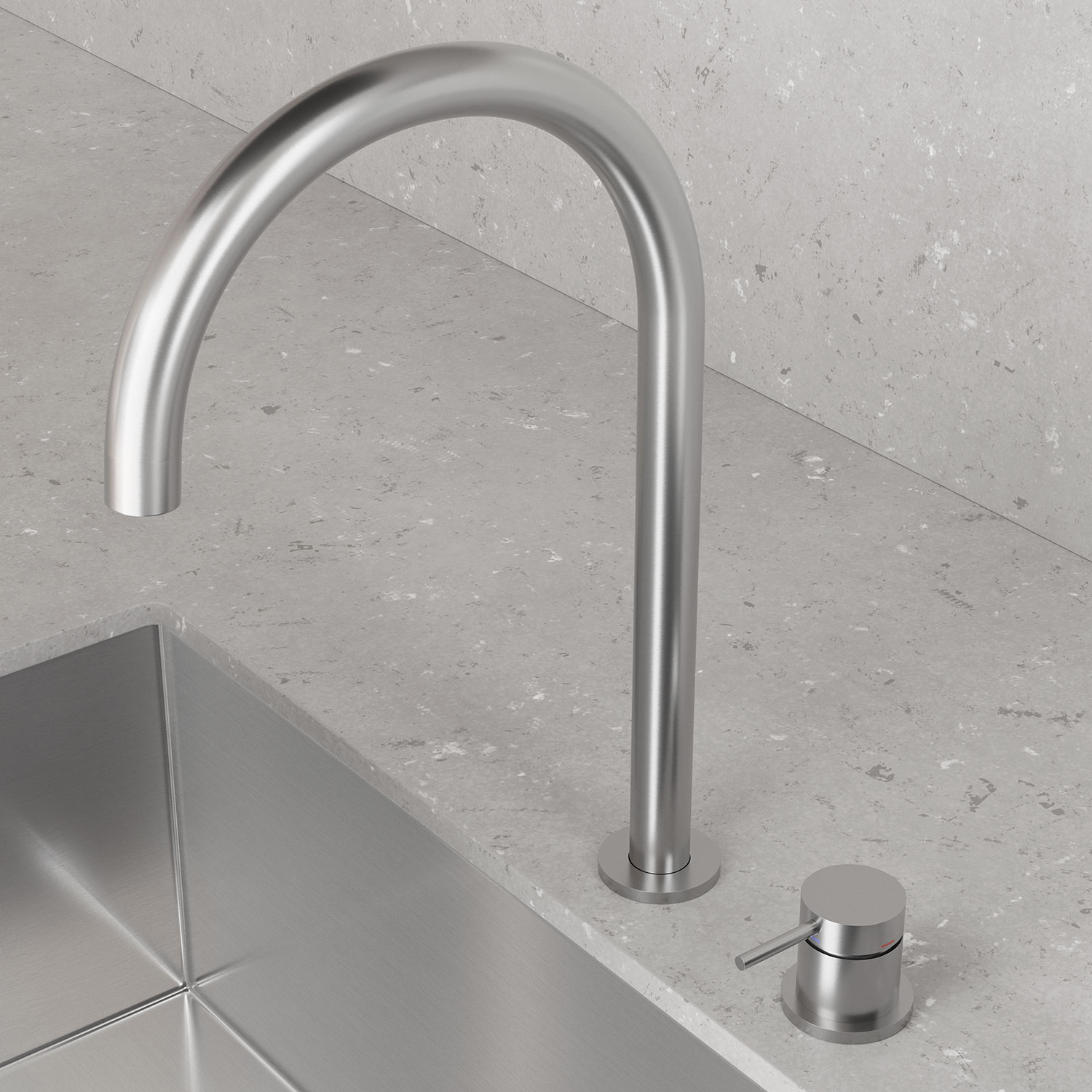 Kjøkkenbatteri Scandtap Steel Harmonized K2