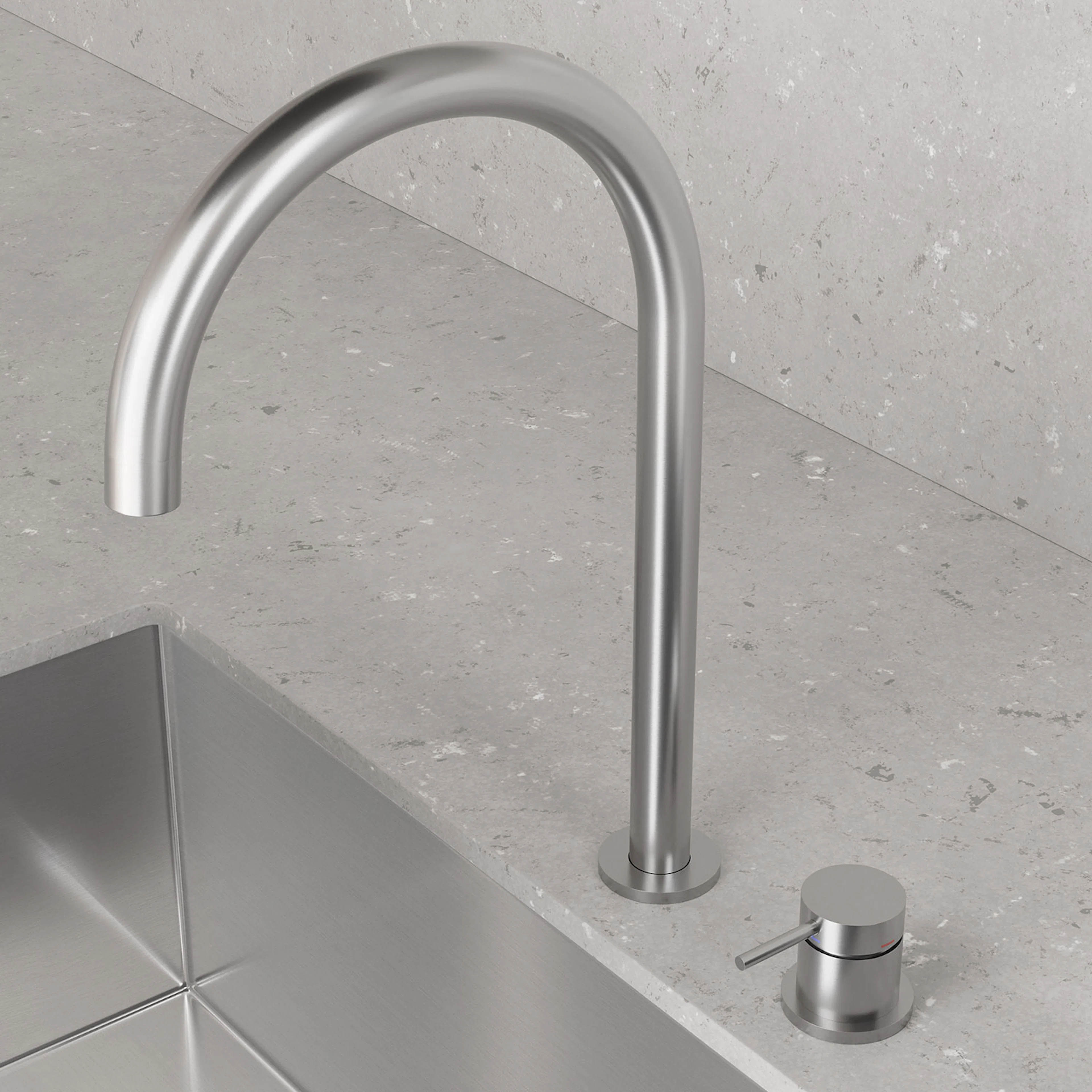 Kjøkkenbatteri Scandtap Steel Harmonized K2