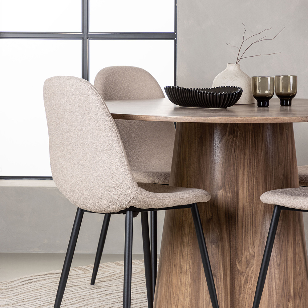 Spisegruppe Venture Home Lanzo med 4 Polar Stoler
