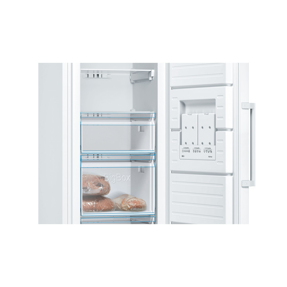 Kjøl/Frys Pakke Bosch KSV36NWEP + GSN36VWEP Serie 2 186 cm Hvit