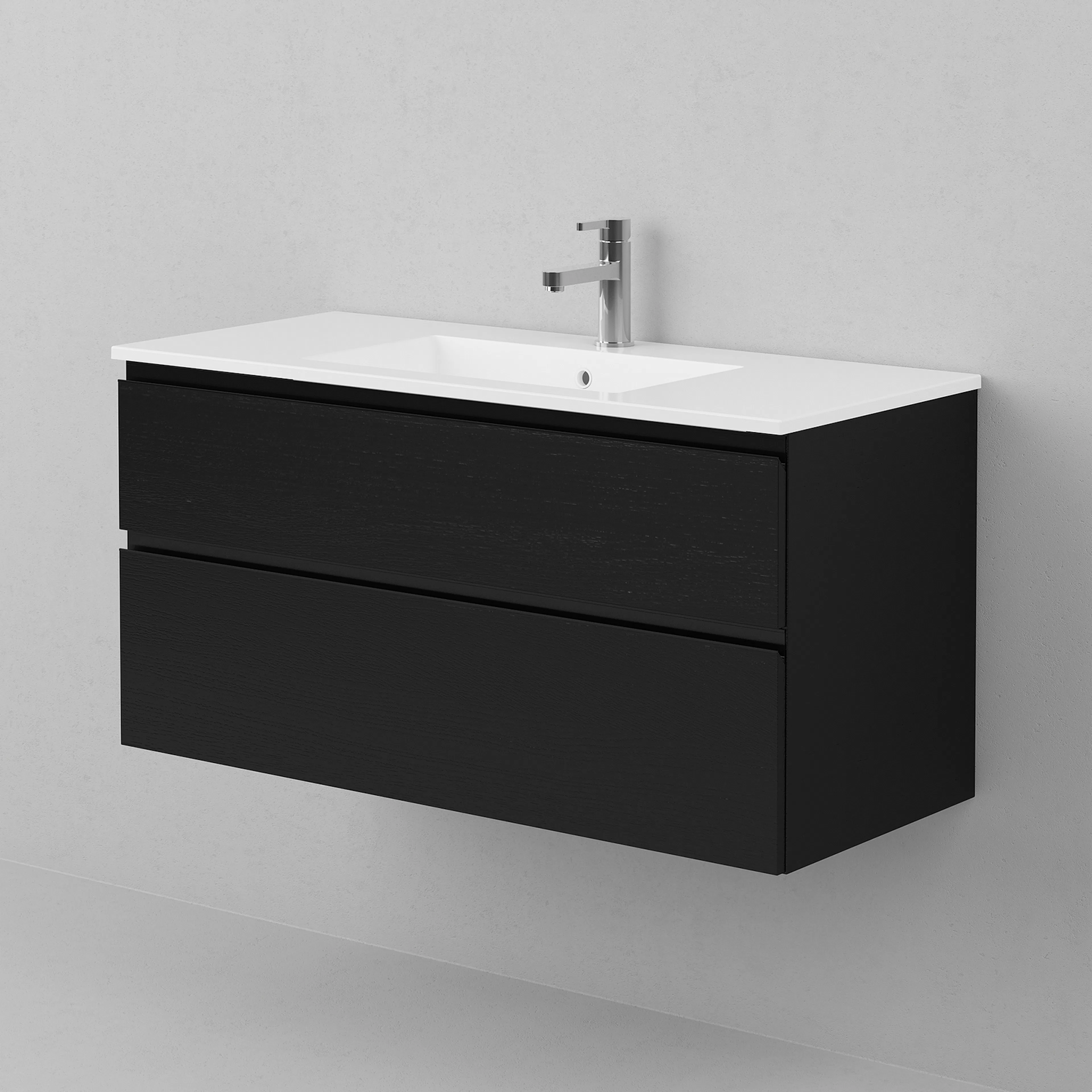 Kommod VISKAN Grip 100 Bredd: 1000 mm, Black Oak