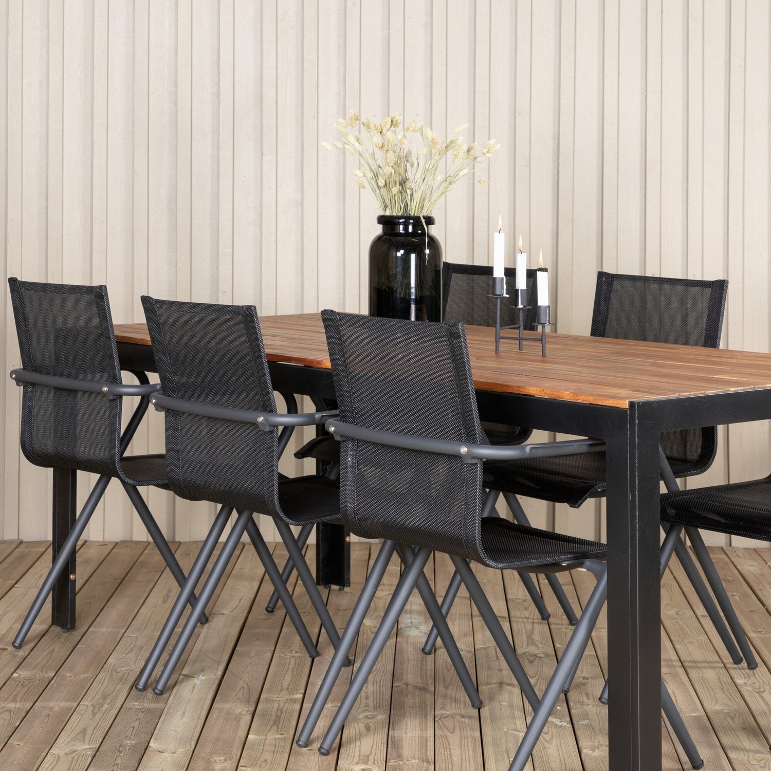 Spisegruppe Venture Home Bois med 6 Act Stoler