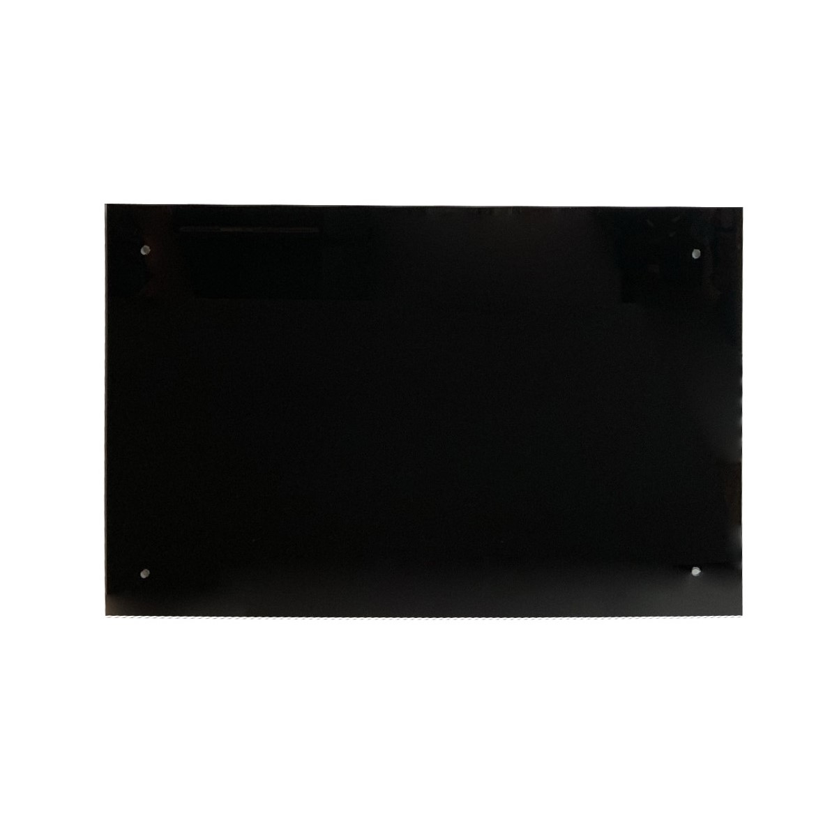 Glassplate Fibo Herdet Svart Glass