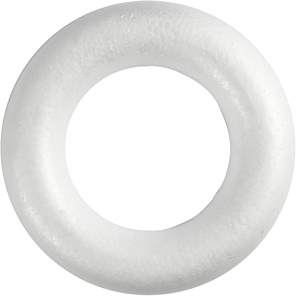Ring Creativ Company med Flat Bakside Hvit 1 stk