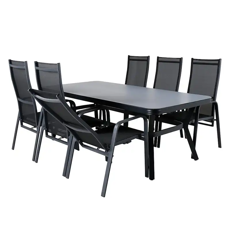 Spisegruppe Venture Home Vyn med 6 Curz Spisestoler