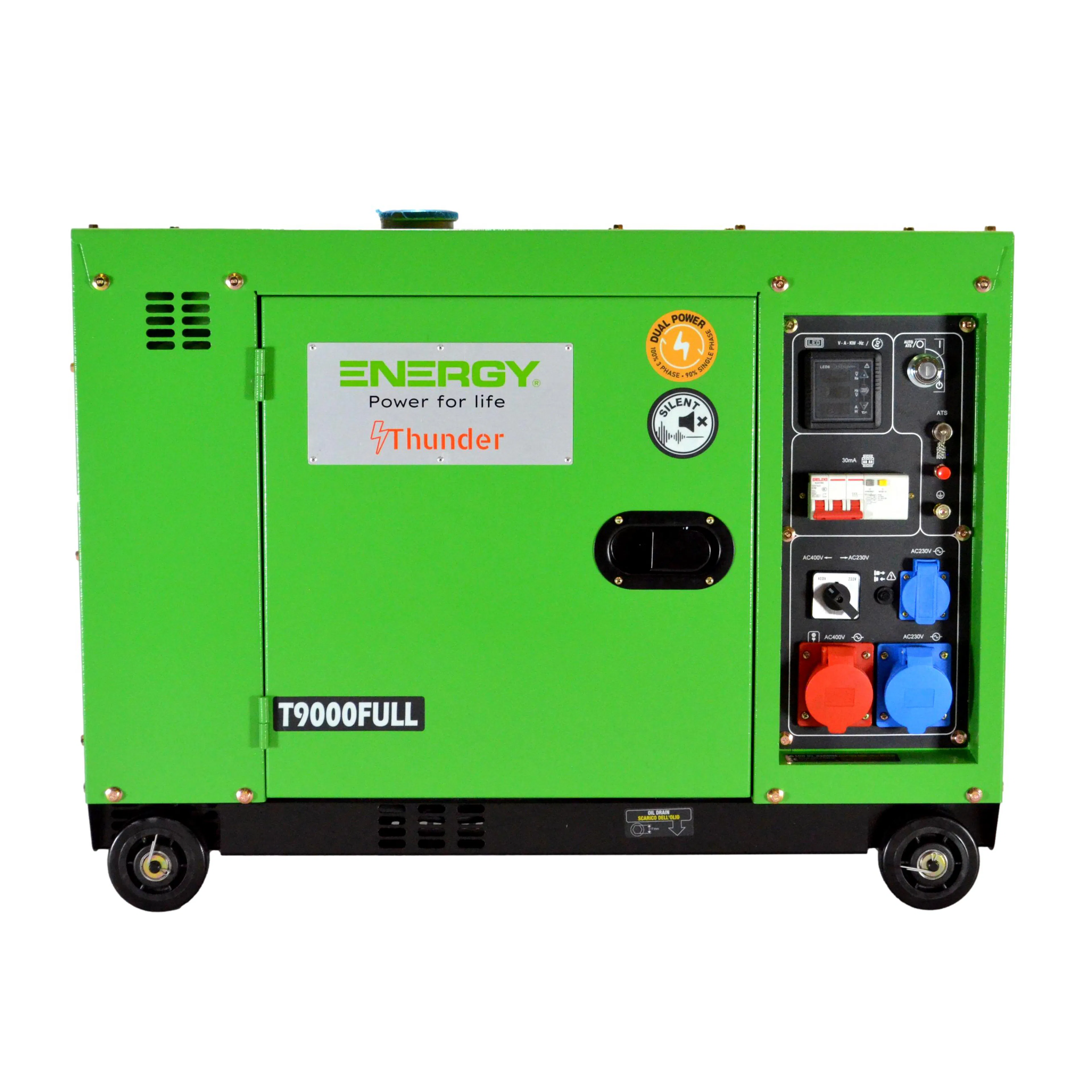 Strømaggregat Energy T9000FULL 3-fase/1-fase Diesel