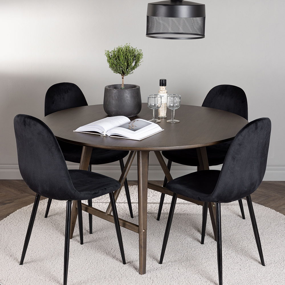 Spisegruppe Venture Home Kaseidon Ø100 cm med 4 stk Polar Stoler