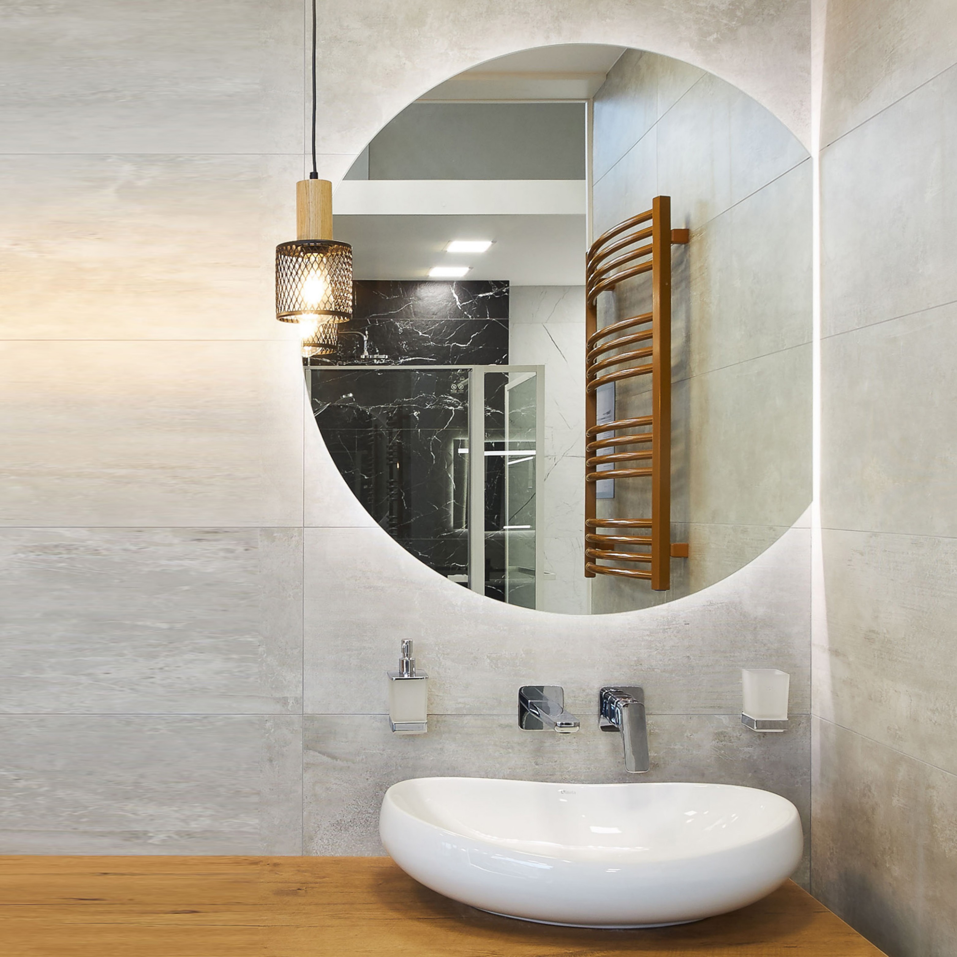 Speil Vidi Corte med LED-belysning