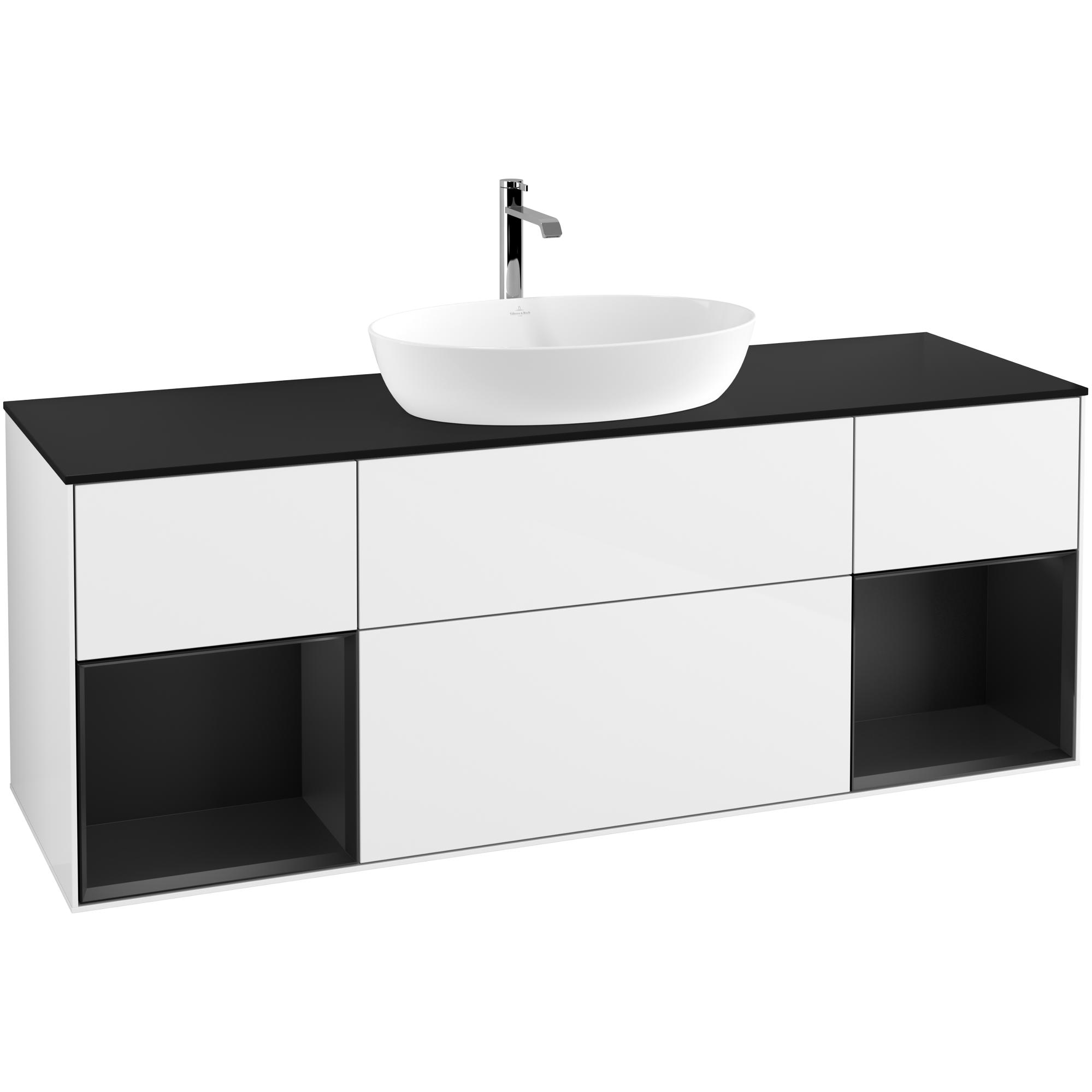 Tvättställsskåp Villeroy & Boch Finion med Två Hyllor och Bänkskiva för Fristående Tvättställ från Artis & Collaro