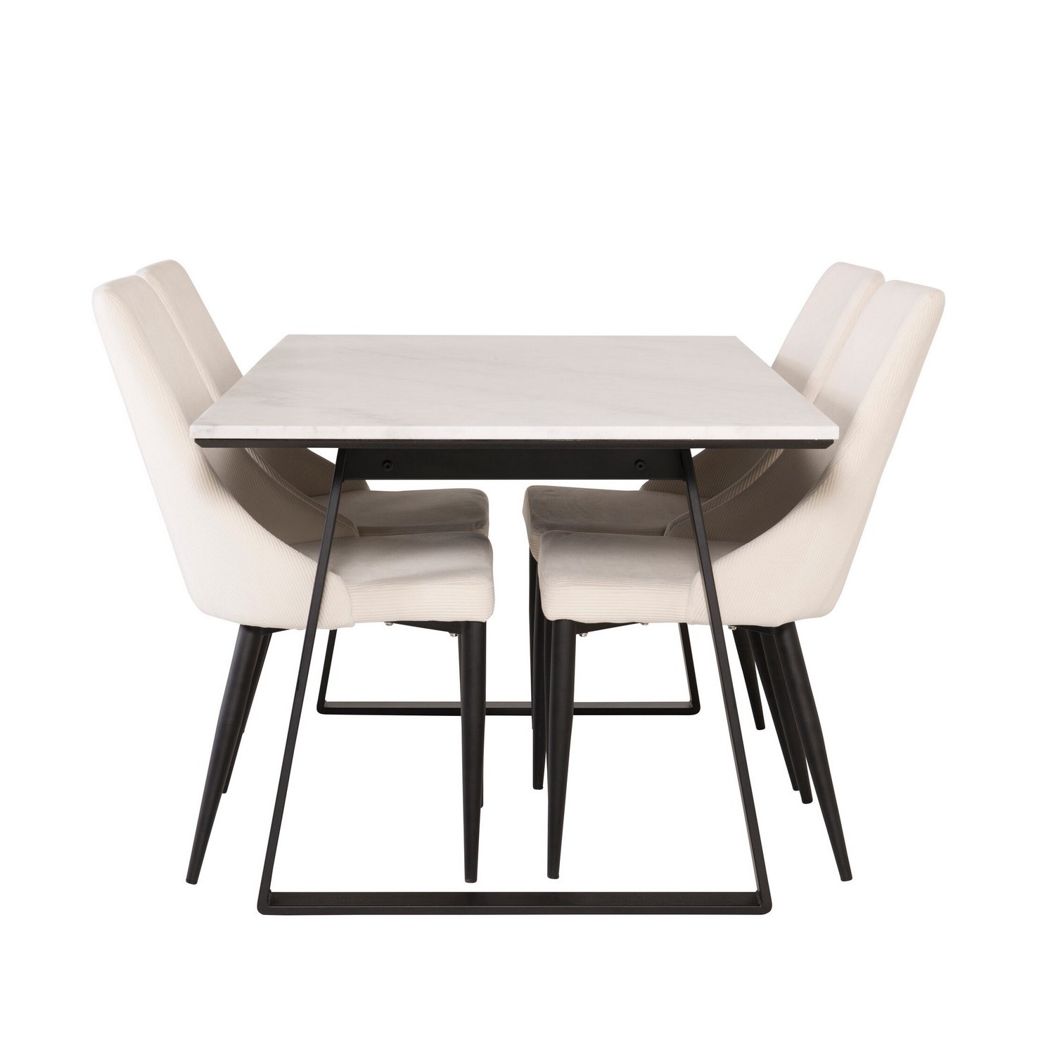 Spisegruppe Venture Home Estelle med 4stk Leone Stoler