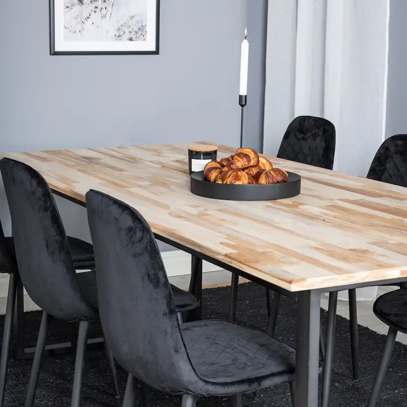 Spisegruppe Venture Home Cirebon med 6 Polar Stoler