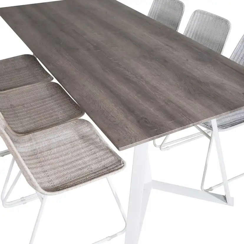Spisegruppe Venture Home Madde med 6 Cornelia Stoler