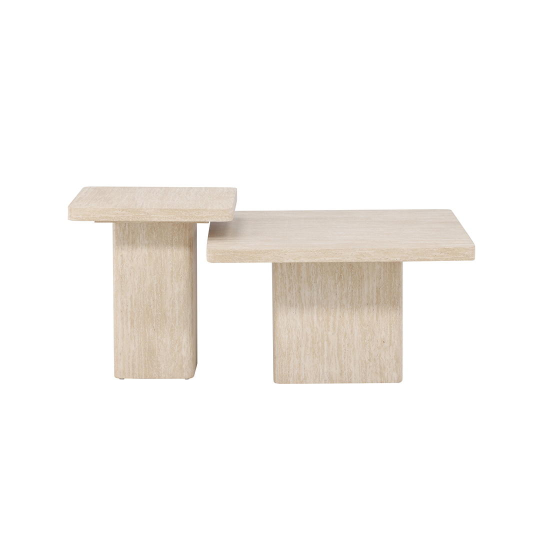 Sofabord Venture Home Qvart Set 80x80x46 cm & 50x50x56 cm