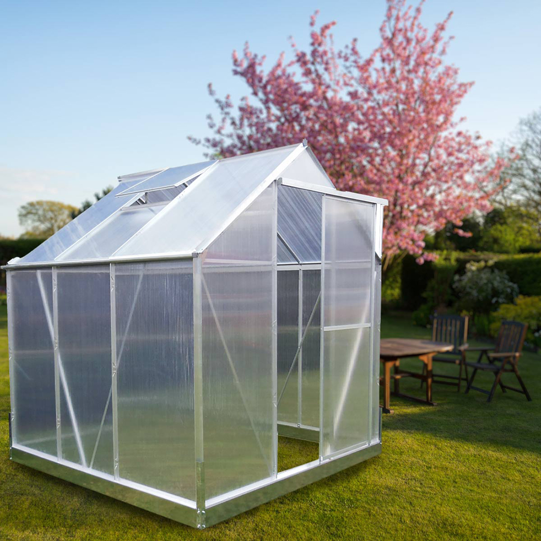 Drivhus Lykke Silver 3,7 m2