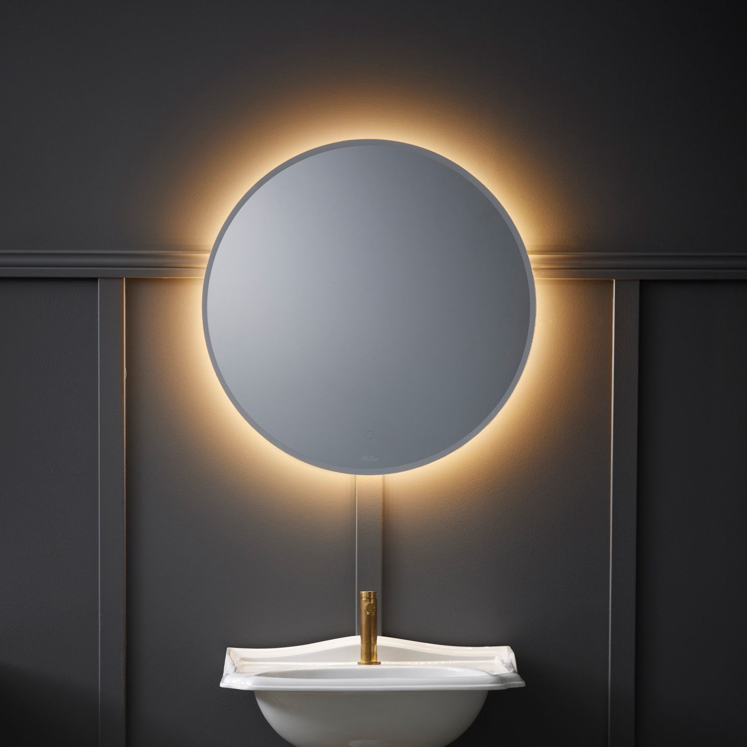 Badrumsspegel Miller Badrum Ambient Touch Classic Rund