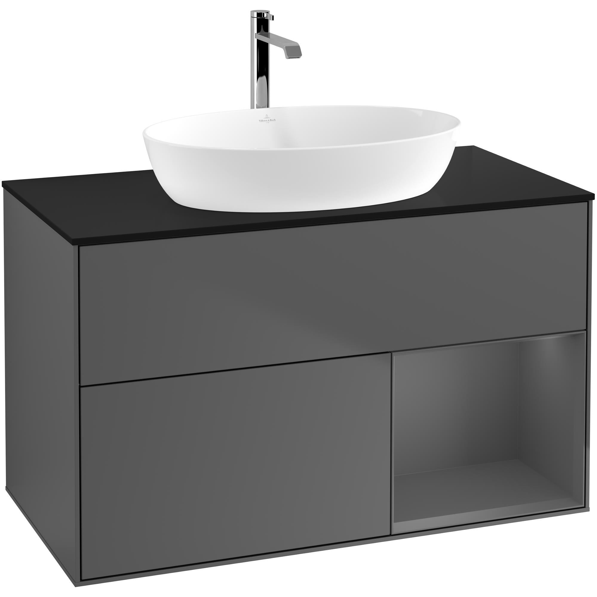 Tvättställsskåp Villeroy & Boch Finion med 2 Lådor Hylla och Bänkskiva för Fristående Tvättställ från Artis & Collaro