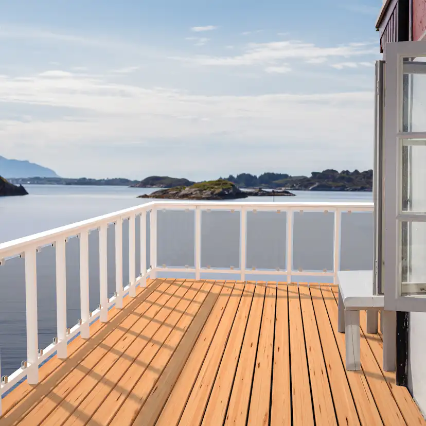 Terrasserekkverk Palmako Siri Glass