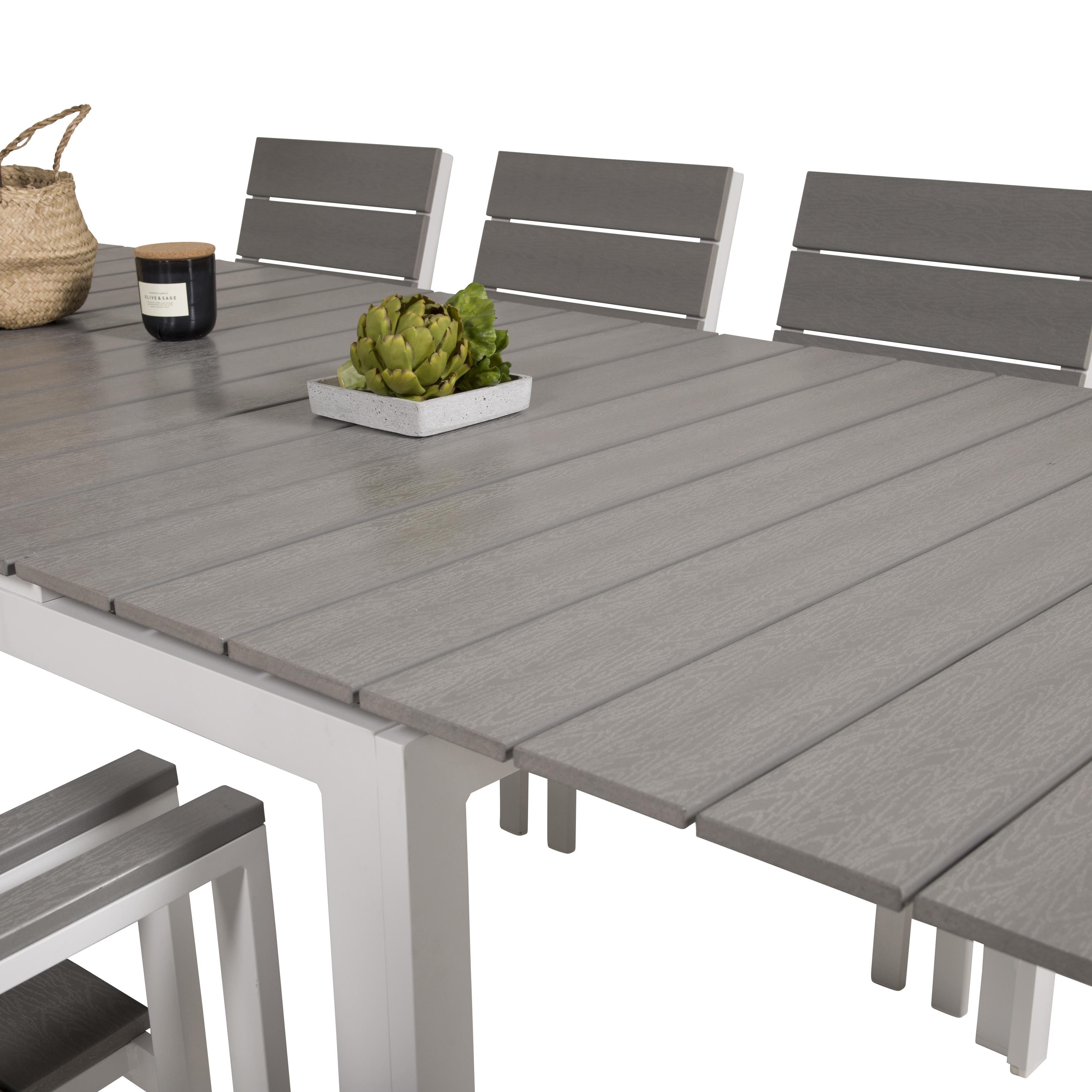 Spisegruppe Venture Home Lova 160/240 med 8 Lova Stoler