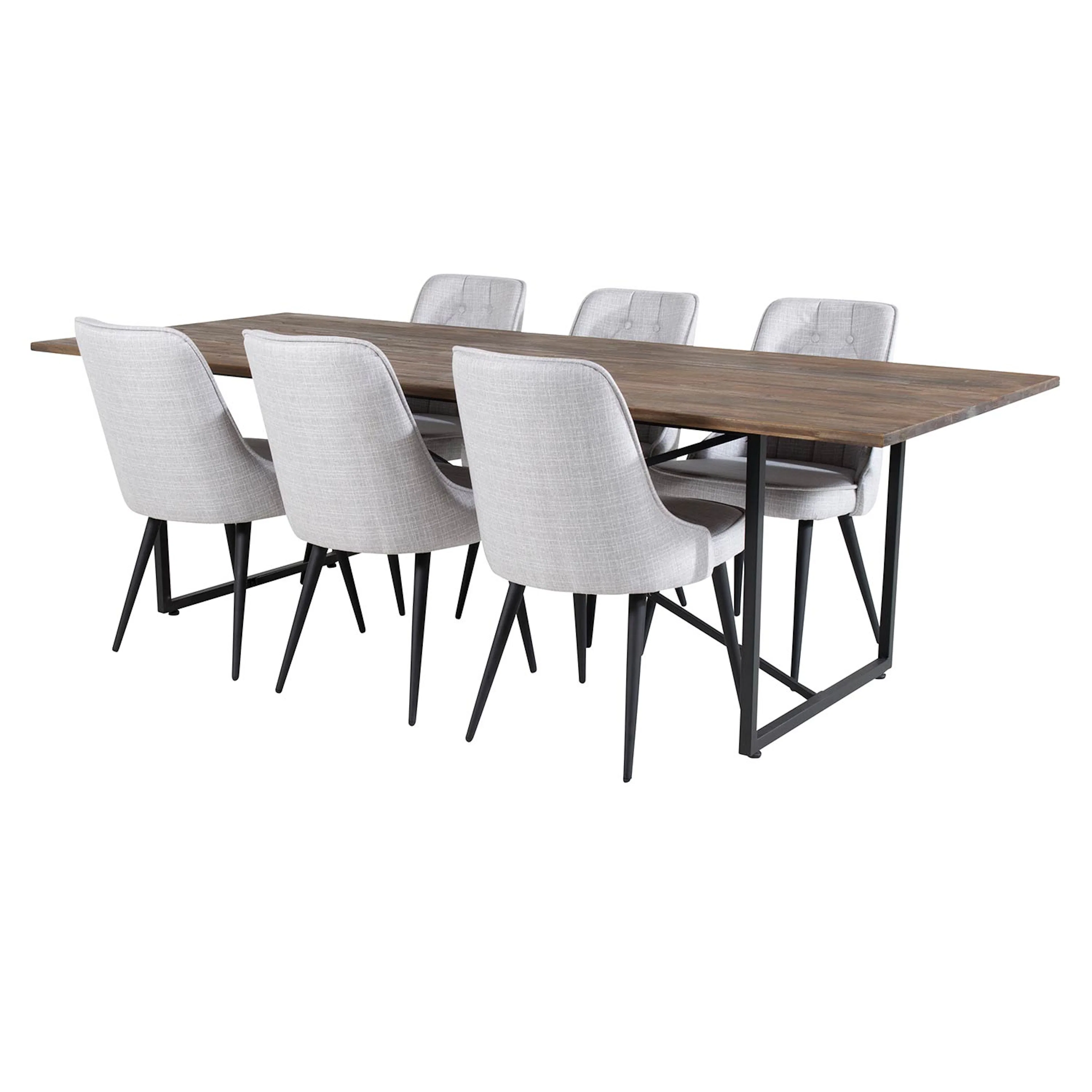 Spisegruppe Venture Home Peo med 6 Vera Stoler