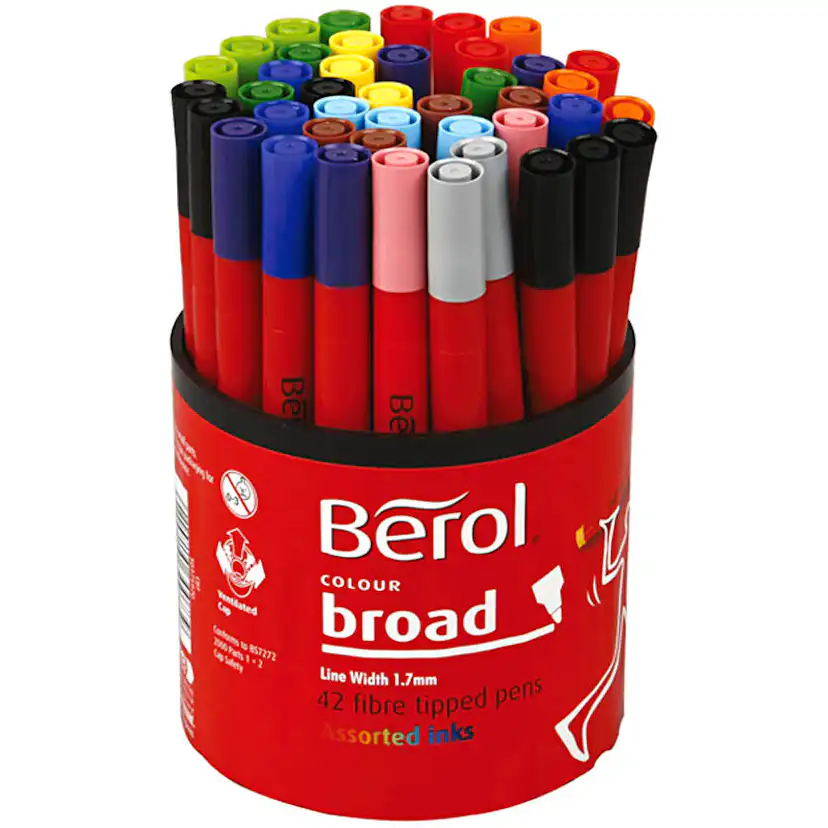 Tusj Creativ Company Berol Ass Farger Strek 1-1,7 mm