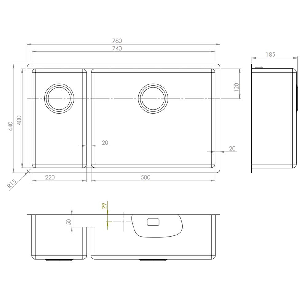 Diskho Strand Stainless ST74-D