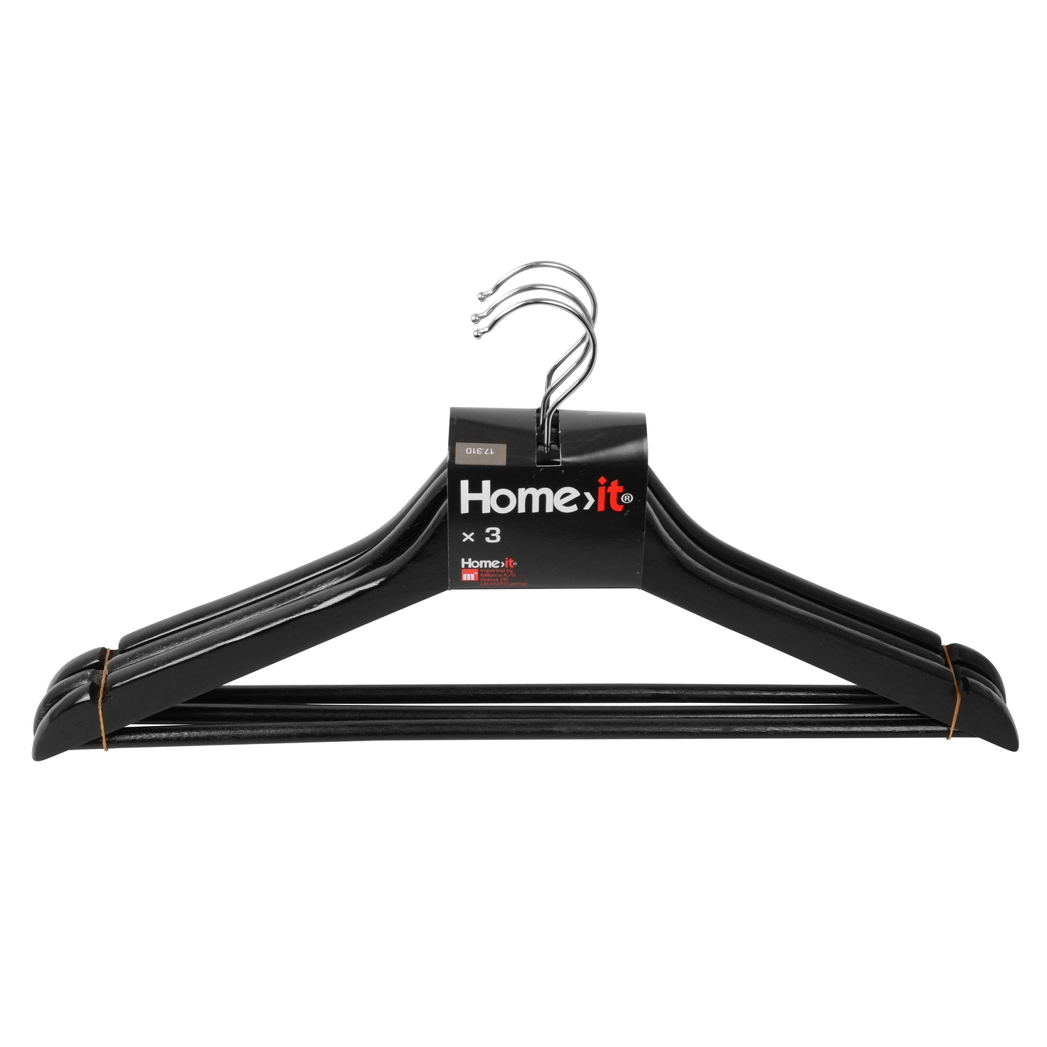 Kleshenger Home it med Buksestang og Sliss 3-pk