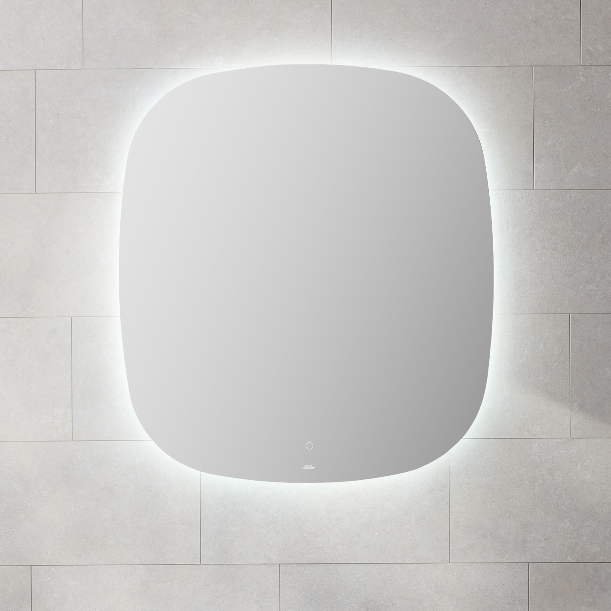 Spegel Miller Badrum Ambient Oval Touch