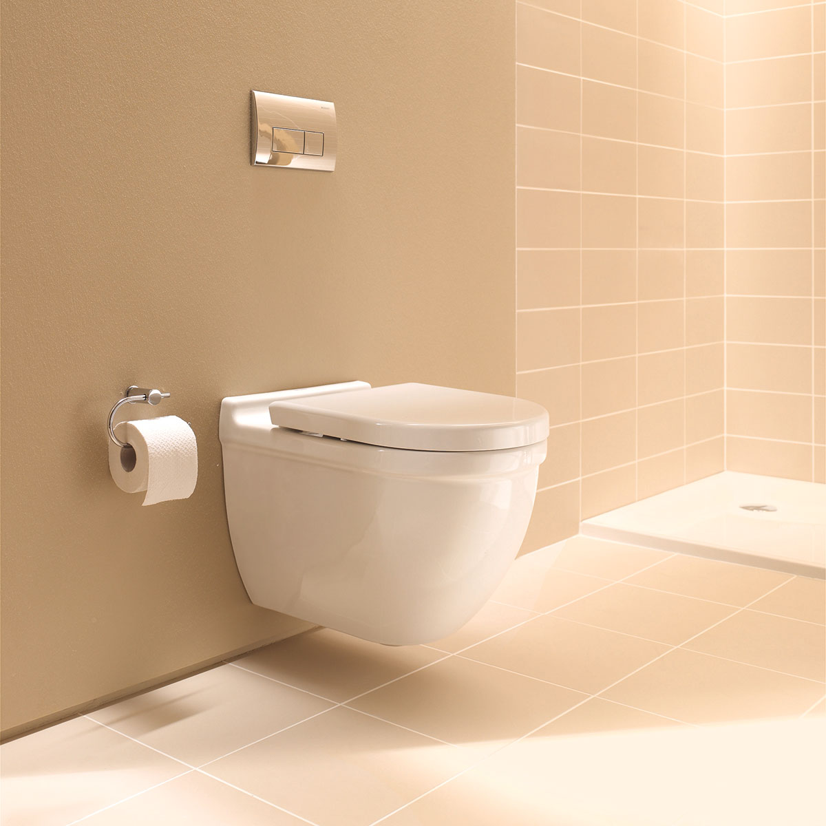 Vegghengt Toalett Duravit Starck 3 Rimless med Toalettsete