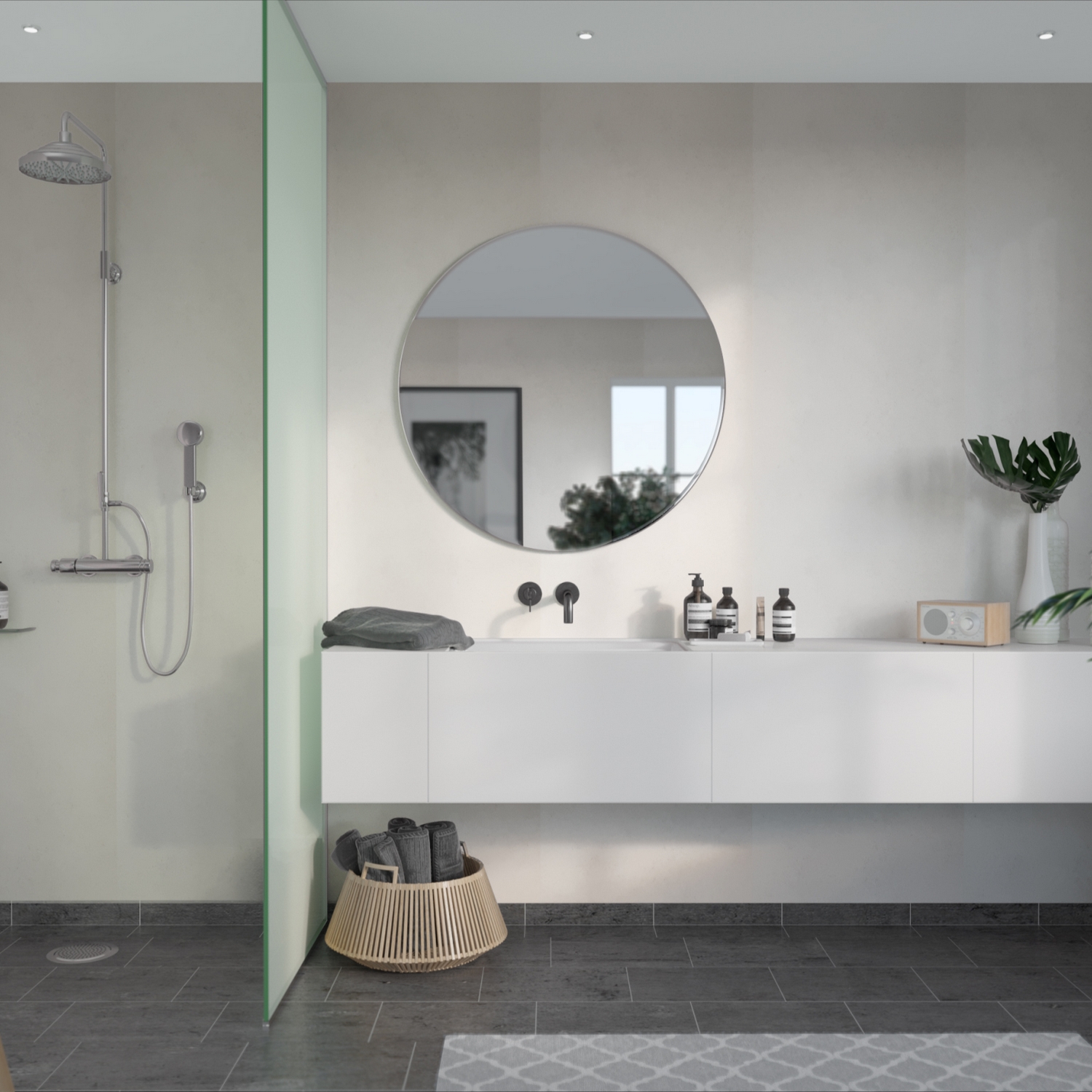 Baderomspanel Fibo 2145-00 S Grey Cement